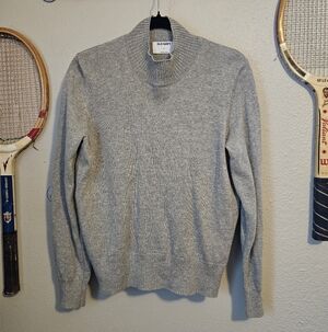 Old Navy gray 100% Cotton mock neck sweater